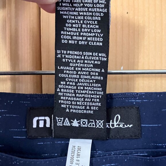 Travis Mathew Mens Hybrid Short Dress Blues Golf Shorts Size 38 Blue Navy SP NWT - Picture 8 of 12